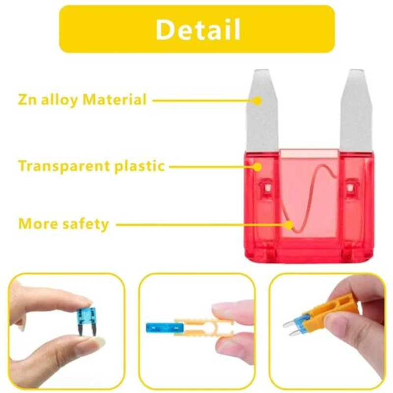 120Pcs Mini Car Boat Truck Blade Fuse Box Assortment 2A 3A 5A 7.5A 10A 15A 20A 25A 30A 35A