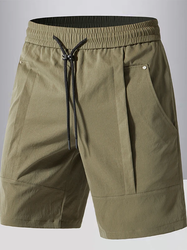 

Летние повседневные мужские шорты американского модного бренда, свободные, прямого кроя, длиной до колена, однотонные, из полиэфирного волокна, с высокой эластичностью