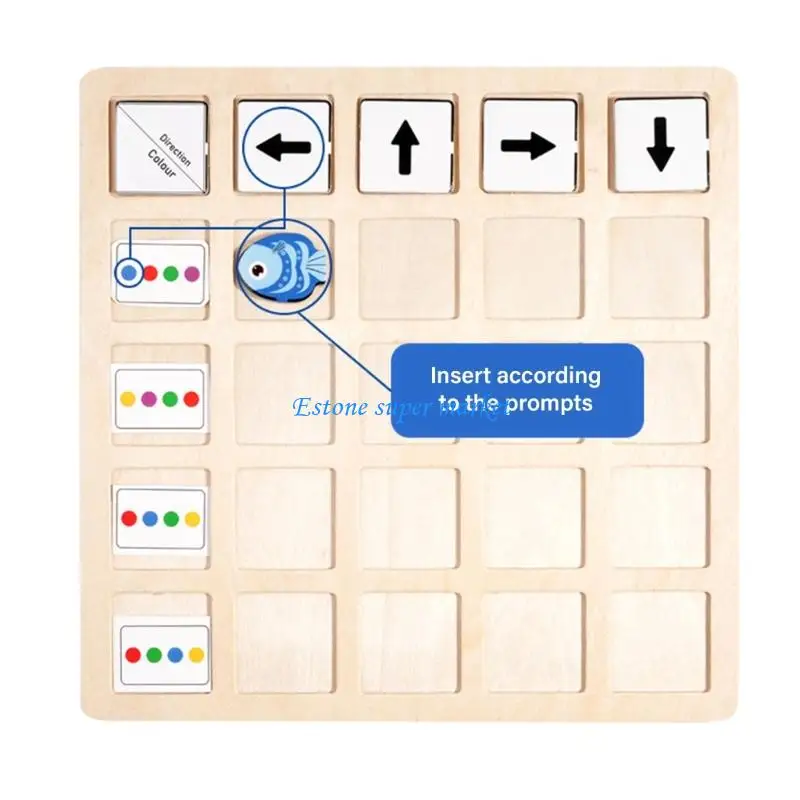 090B Wooden Development Puzzle For Children Color Identification Focusing Practice