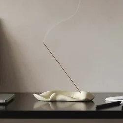 Ceramic Incense Burner Stick Line Incense Glass Bracket Sandalwood Thread Incense Base Home Decoration Aromatherapy Ornaments