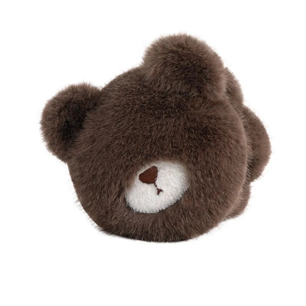 Comfortable Cartoon Bear Plush Earmuffs Thicken Soft Warm Earflaps Windproof Anti-freezing Winter Ear Warmer Riding
