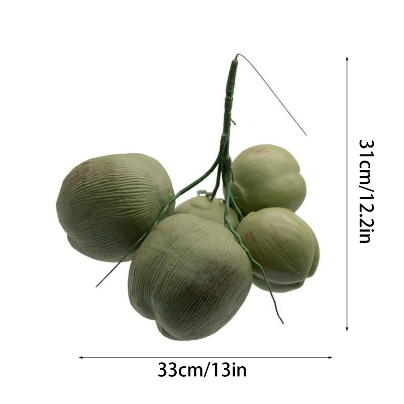 Wall Hanging Simulated Coconuts Fruit Decoration Ornaments Festive Party Props Drop shipping