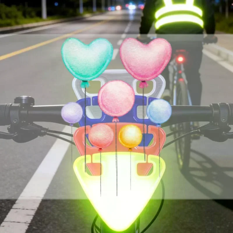 10Pcs Tail Light Reflective Warning Bicycle High Brightness Reflective Sticker For Night Riding Mountain Road Bike Equipment