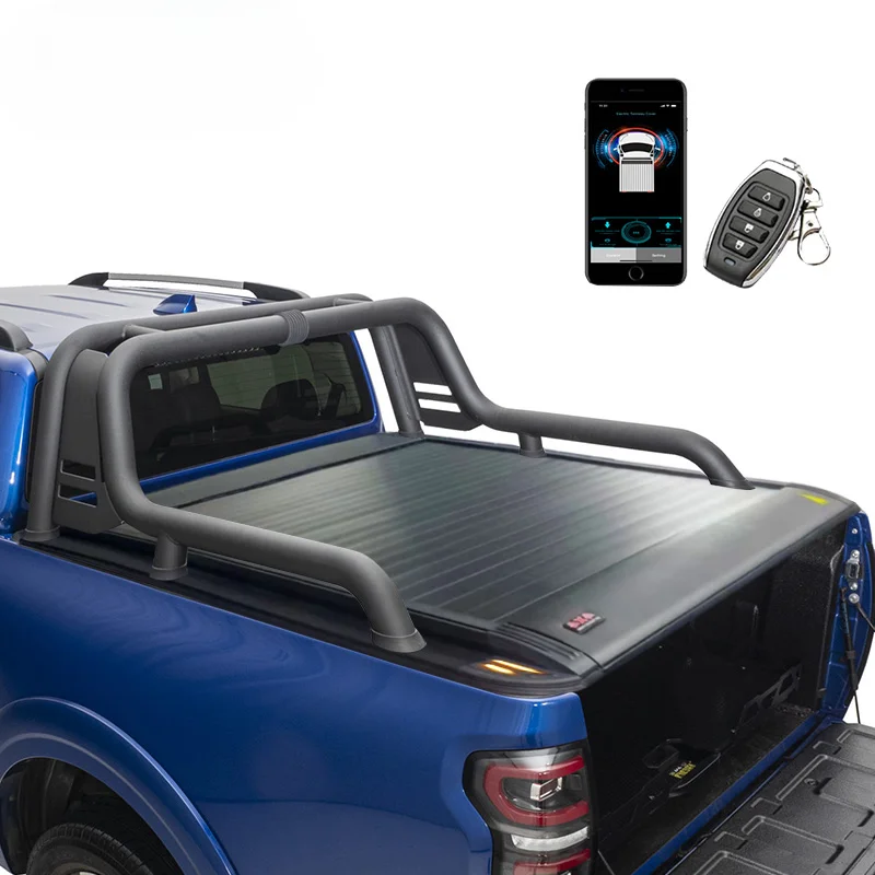 YTPIONEER Hot Selling Waterproof  Pickup Truck Accessories Roll Up Truck Soft Tonneau Cover for Ford-150