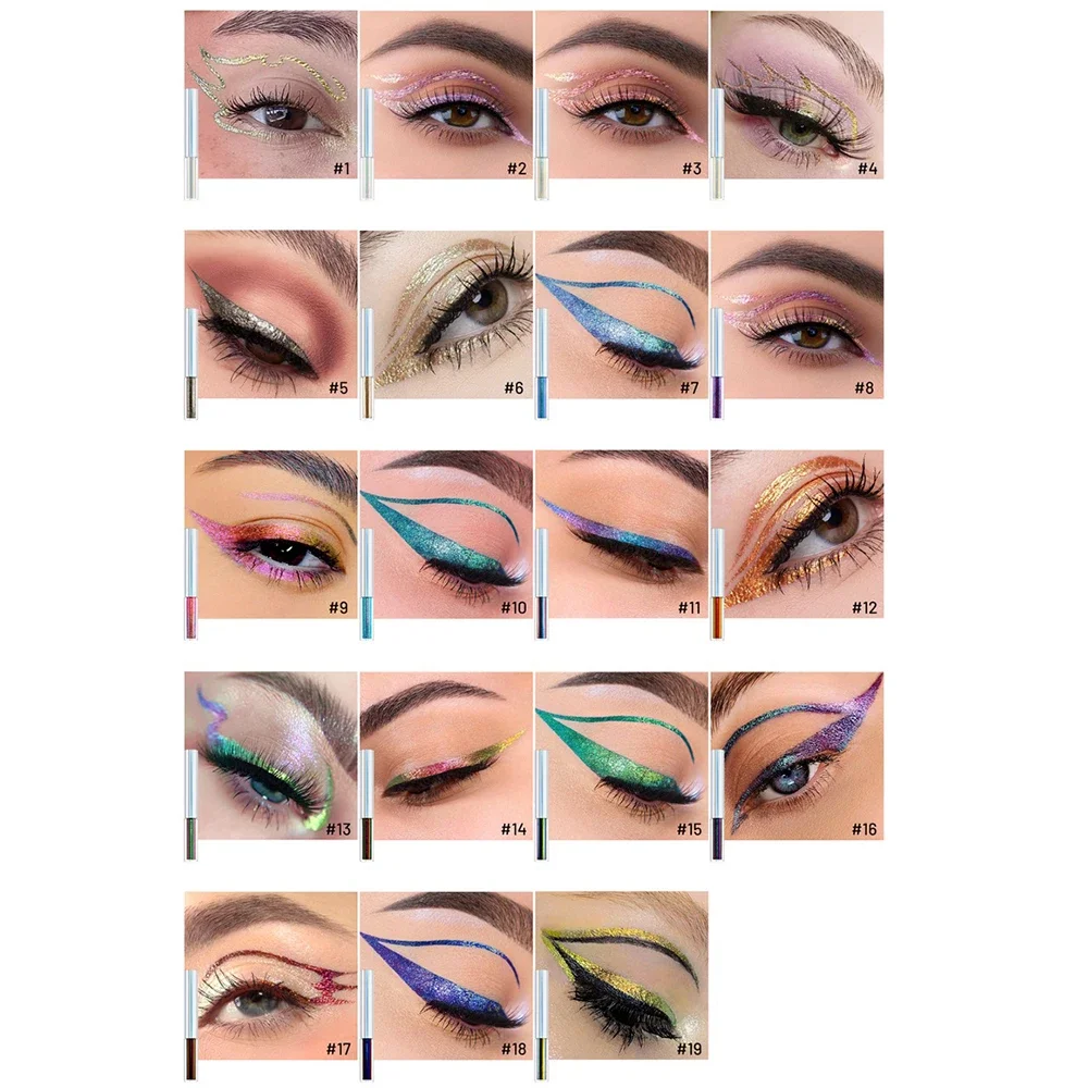 Private Label Chameleon Liquid Eyeliner Custom Logo Long Lasting Glitter Eyeshadow Waterproof Easy To Apply Makeup Wholesale