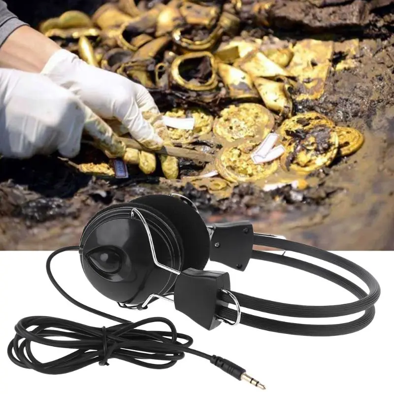 Cuffia Auricolare per GF2 T2 FS2 Metallo Tester Oro Detector Treasure Hunter Scanner Sotterraneo Accessori Nessun Rumore