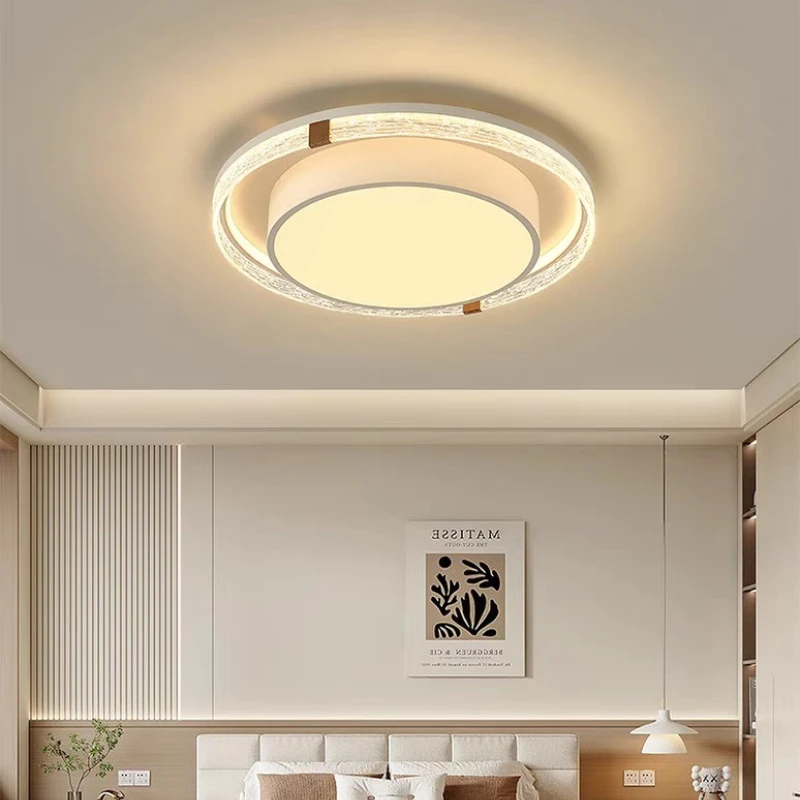 

SANDYHA Modern Minimalist Bedroom Ceiling Light LED Lamp Geometric Acrylic Shade Stylish Living Room Lighting Fixture