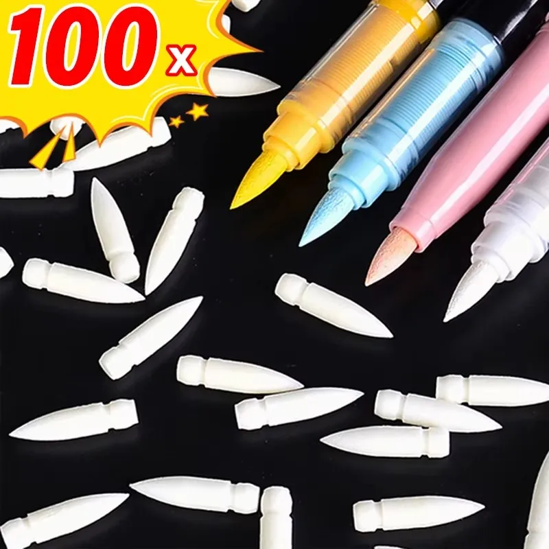 Replacement Cores for Acrylic Paint GuangNa Markers Soft Brush Core Rock Tips DIY for kids Painting School Supplies Stationery