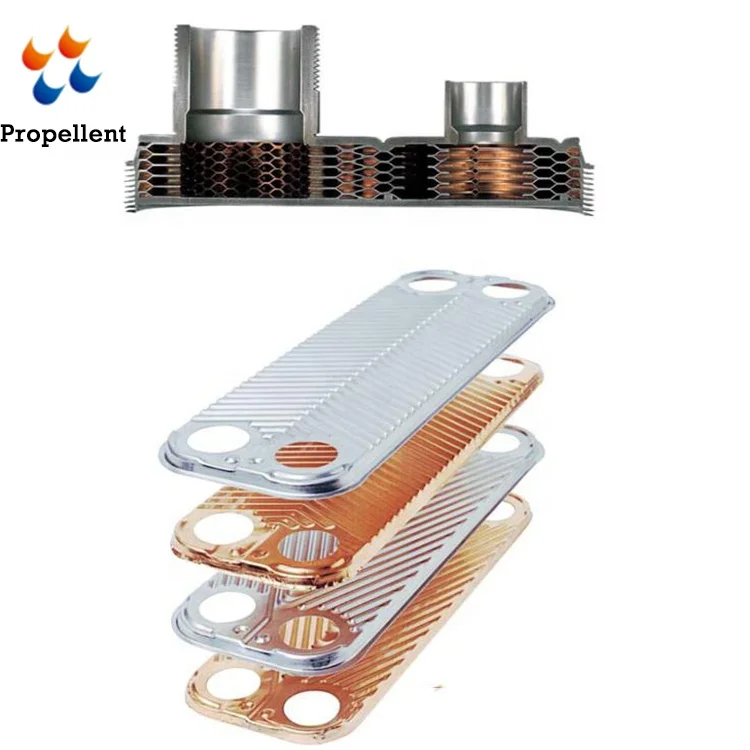 Custom Stainless Steel Brazed Plate Heat Exchangers Are Used for Cooling HVAC Liquid-to-water Coolers in Chiller Units