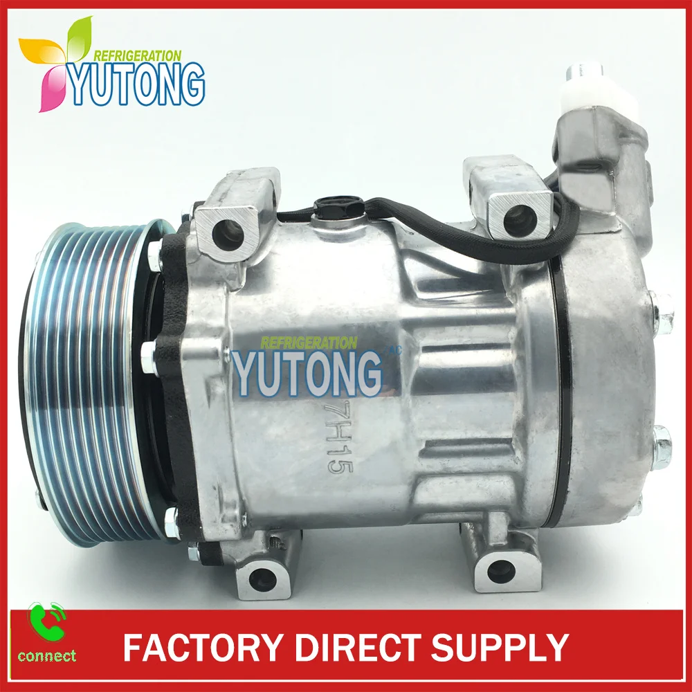 AC Compressor  A/C Clutch For International Navistar Replaces SD7H15 4720 12v 3808548C1 3808548-C1  60-04087NA