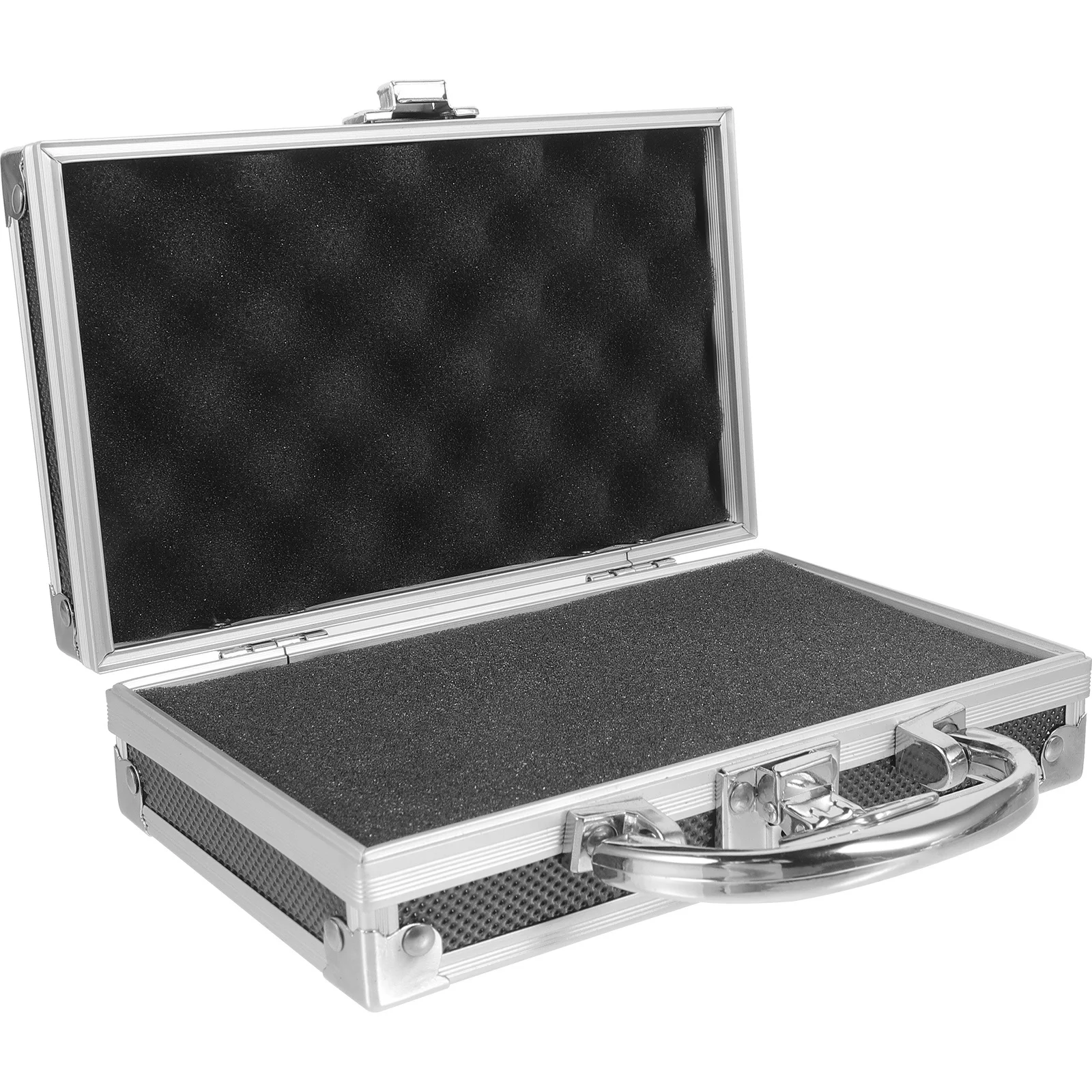 صندوق أدوات محمول من سبائك الألومنيوم حامل تخزين ذو سعة كبيرة للوازم الطبية والمنزل والسفر في الهواء الطلق ومنظم الإسعافات الأولية #6