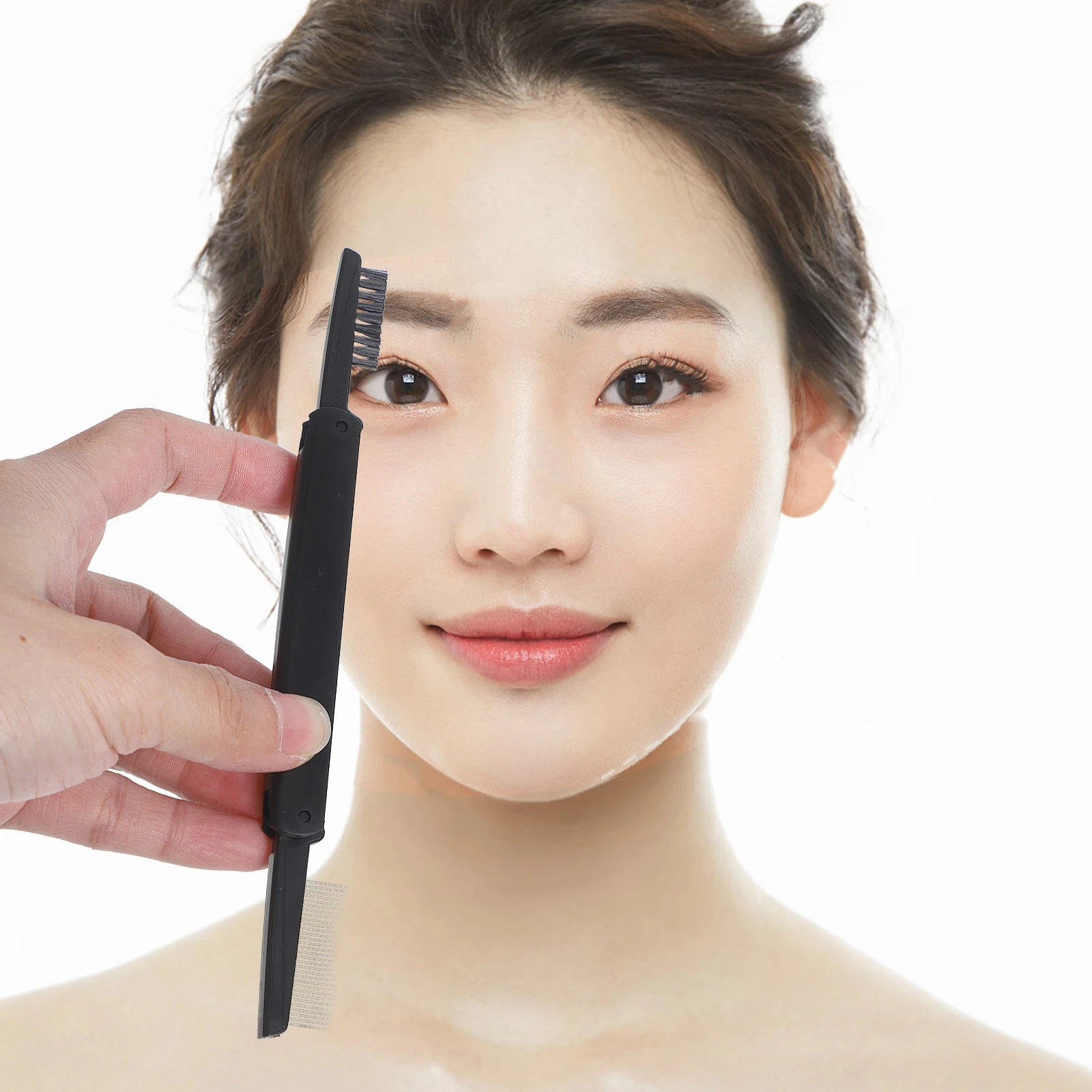 

Eyebrow Eyelash Brush Foldable Double Sided Comb Extensions Portable Makeup Tool lashes grooming cosmetics eyelash shaper travel
