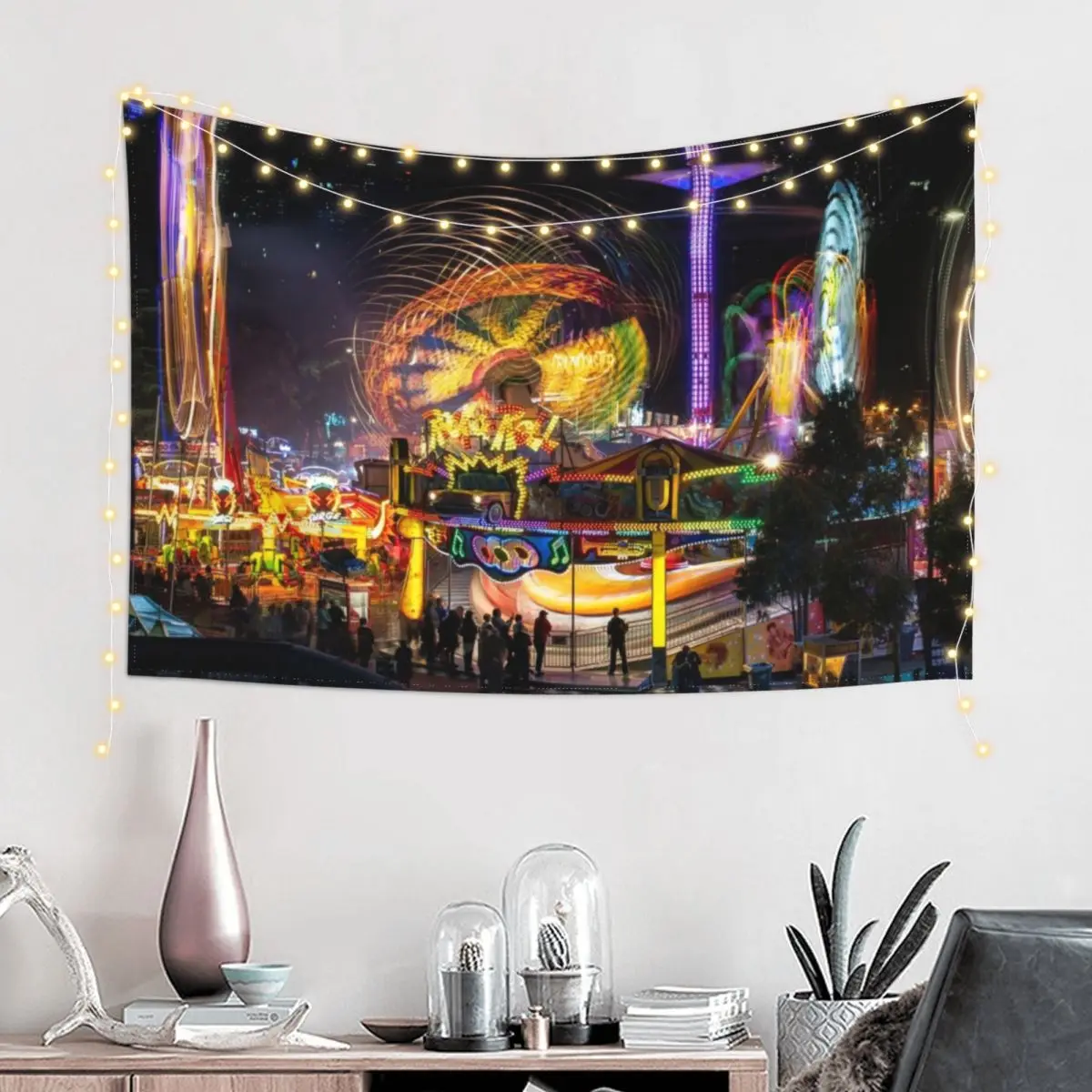 Fairground Attraction (diptych - left side) Tapestry Wall Decor Hanging Cute Decor Tapestry