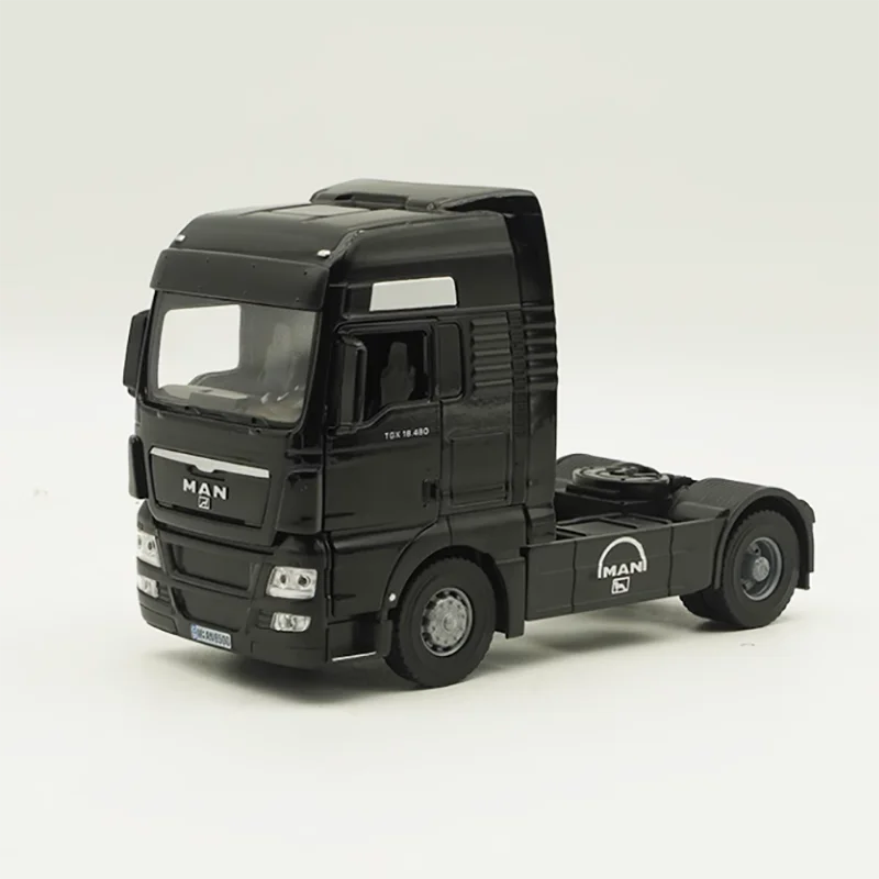 1:43 Scale German MAN TGX Truck Head Container Tractor Simulation Alloy Car Model Finished Simulation Collection Model Gift Toys