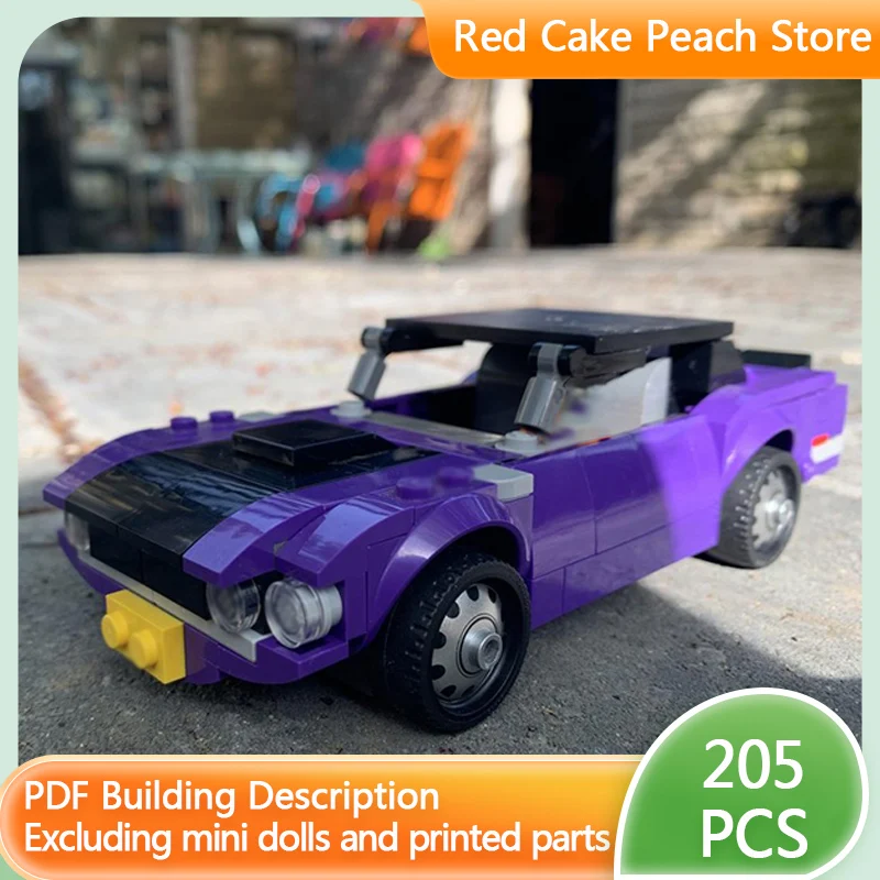 

Speed Racing Car Model MOC Building Bricks American Muscle Car Modular Technology Children Holiday Gifts Assemble Toys Suit
