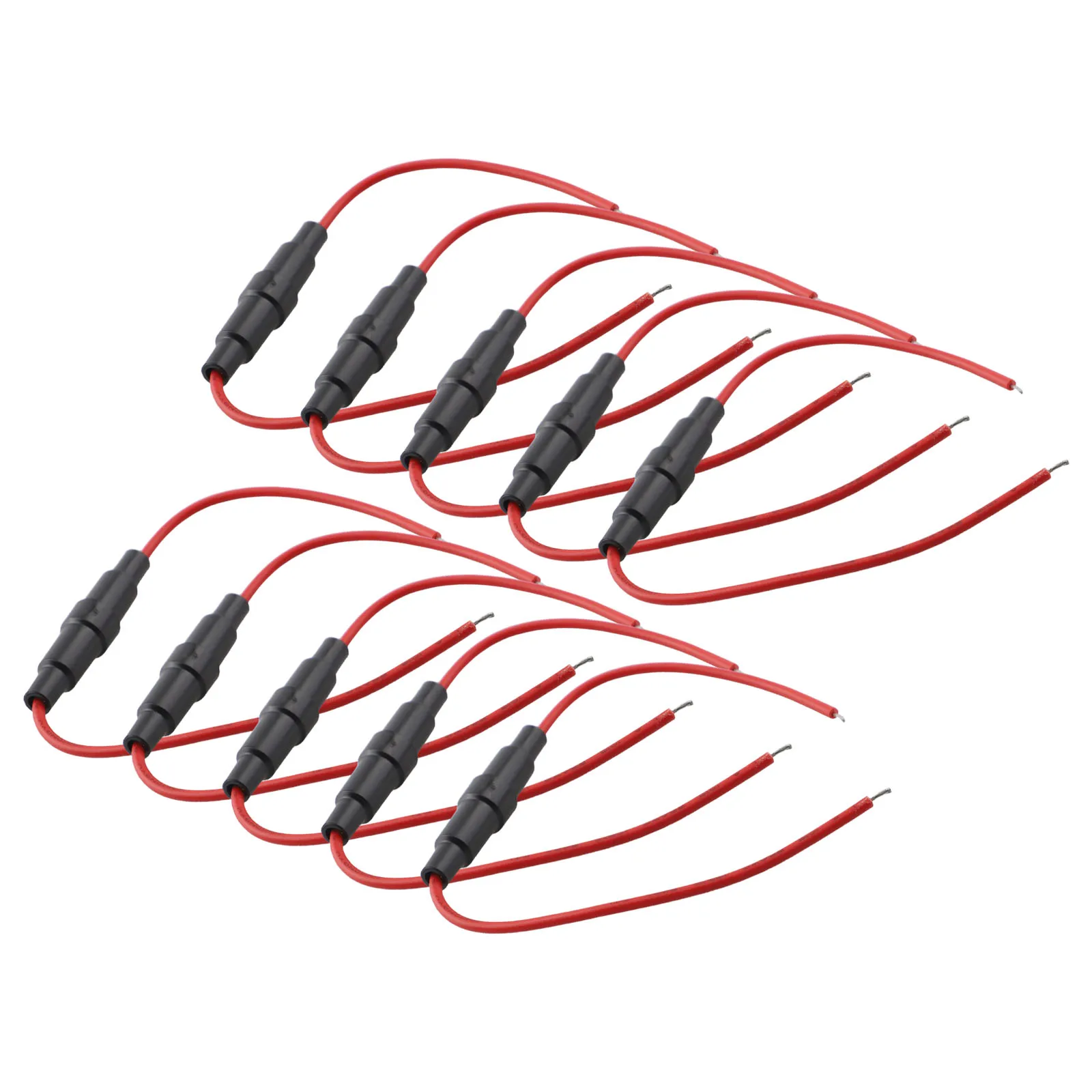 Secure and Protect Your Wiring with 10 Inline Fuse Holders Fast Blow Screw Type  6x30mm Glass Fuse Compatibility