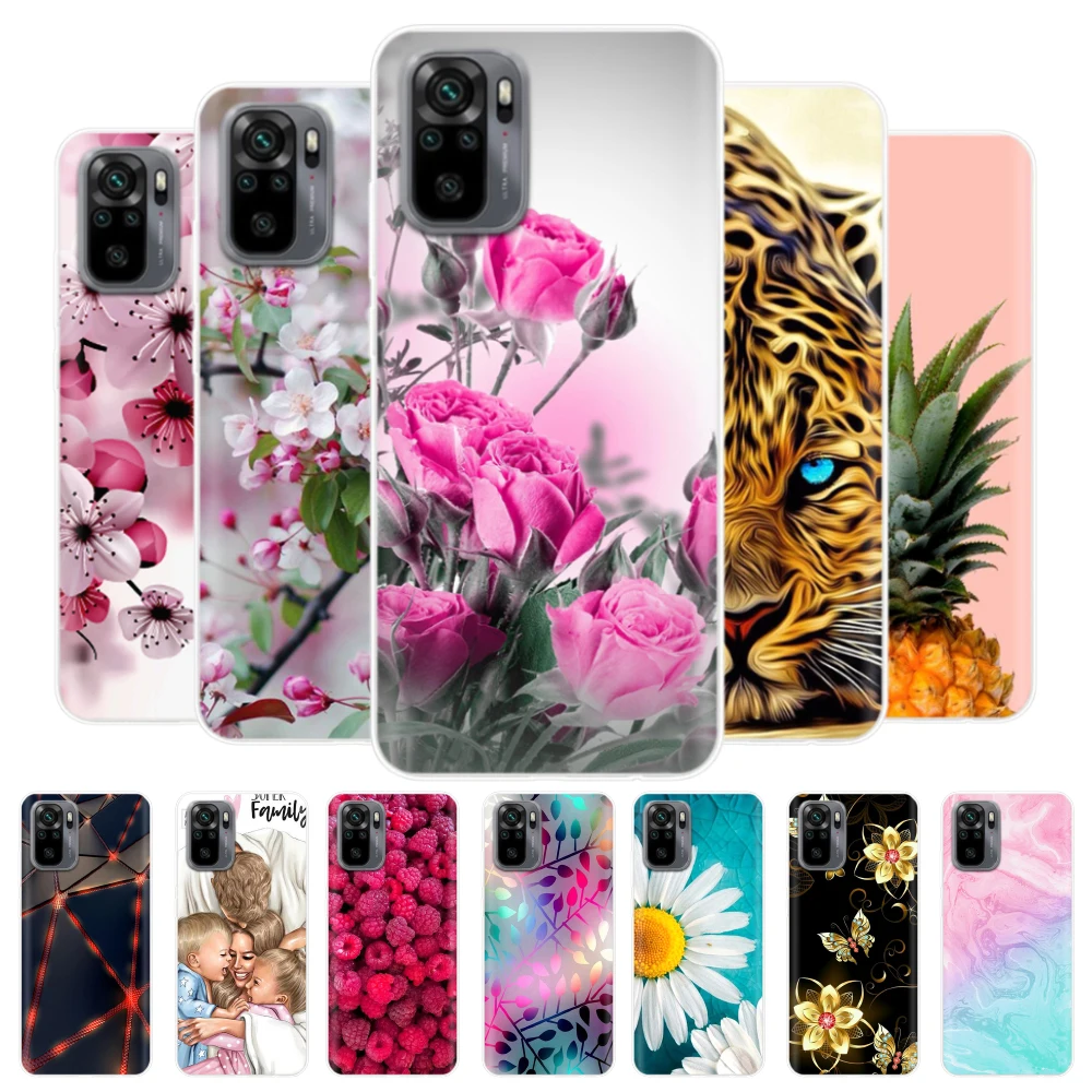 

For Redmi Note 10 Case Silicone Back Case Phone Cover for Xiaomi Redmi Note 10 Pro Case TPU Bumper for Redmi Note10 Coque Funda