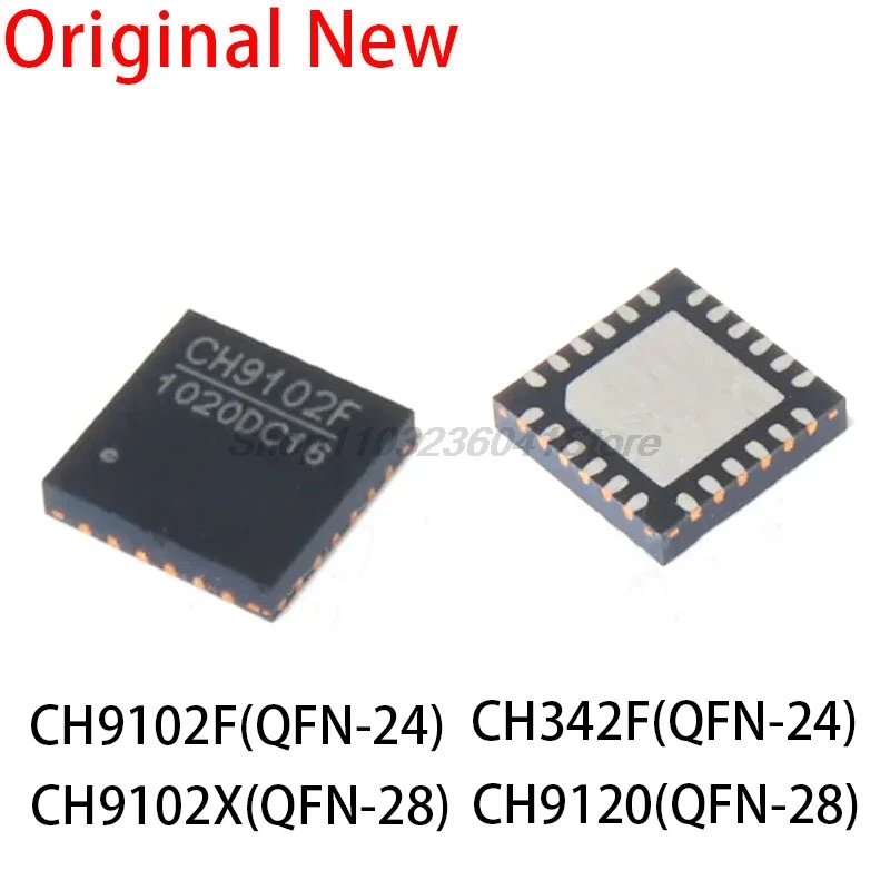 5PCS New original CH9102X CH9102 CH9120 QFN28 / CH9102F CH9102 CH342F QFN24 USB to serial port chip In stock
