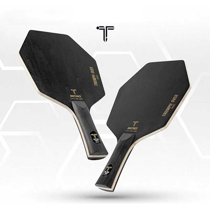 Hexagonal Table Tennis Blade 5‑Layer Pure Wood Large Core Solid Oak Pine Paulownia Wood Professional Ping Pong Blade