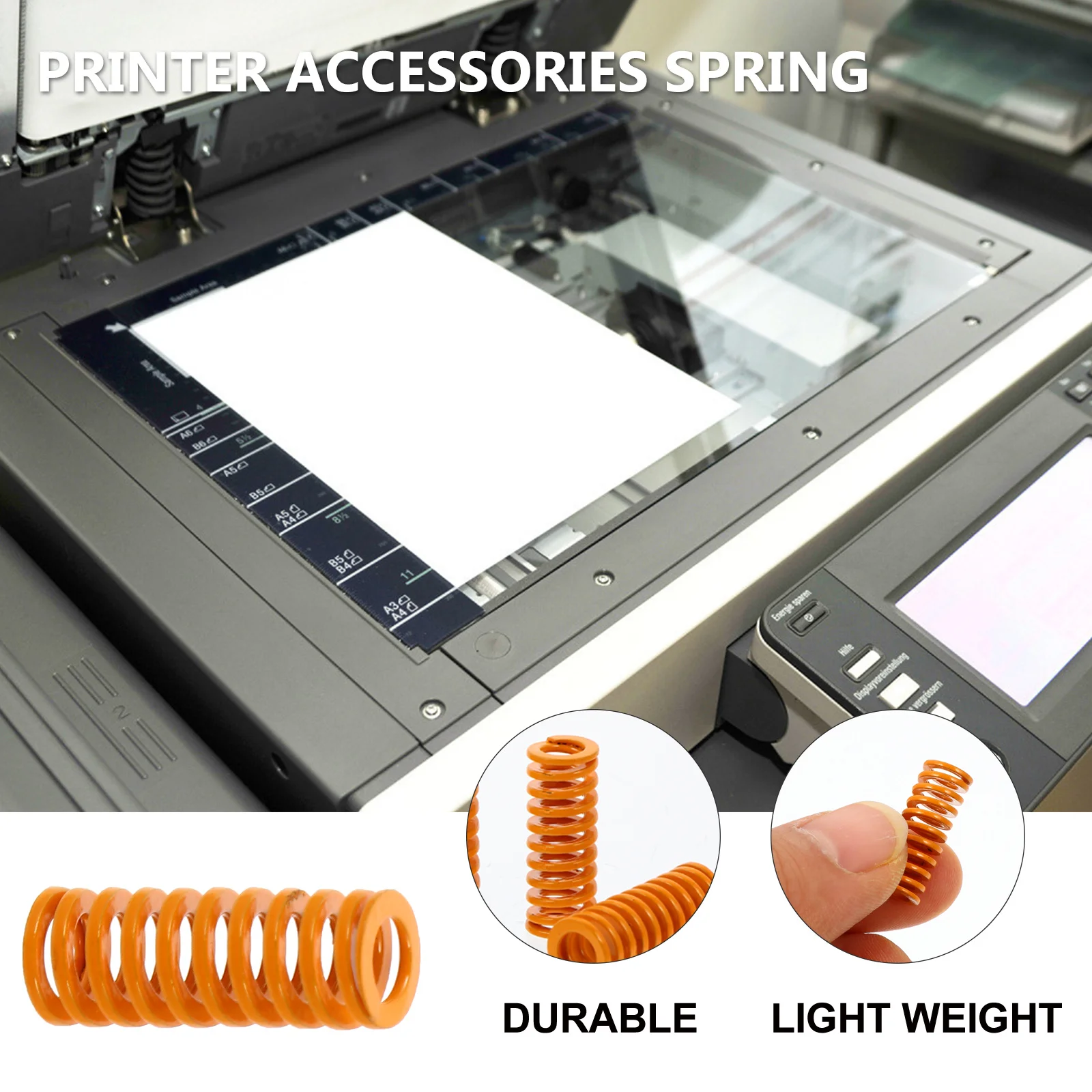 

20Pcs Mold Spring Stiffer Spiral Compression Spring for 3D Printer Bed Leveling Long Lifespan Reusable Light Load Compression