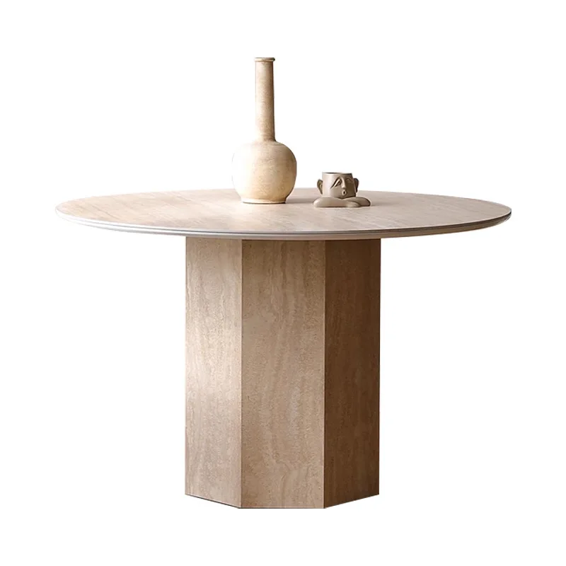 

6 People Rock Plate Dining Tables Simplicity Living Room Party Work Dining Tables Negotiating Wooden Home Furniture Tavola MHCZ