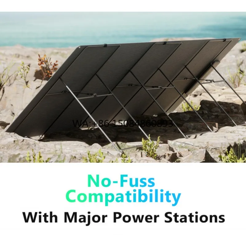 200W-500W High Efficiency Foldable Solar Panel Outdoor RV Camping Off Grid Portable Battery Charging