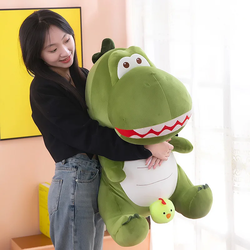 

25/35/45/60cm Giant Stuffed Animals Dinosaur Plush Toy Chick Tyrannosaurus Rex Doll Dinosaure Sleeping Pillow Boys Birthday Gift