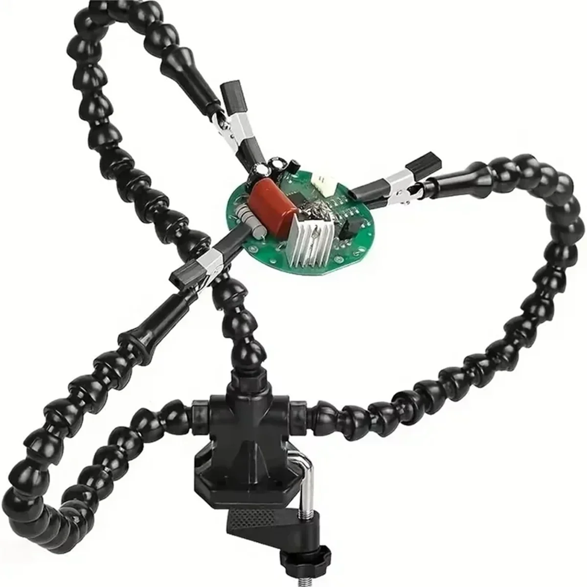 

A002 Soldering Station with 3Pcs Flexible Arms Soldering Iron Holder Third Helping Hand Tool Pcb Welding Repair Welding Tools