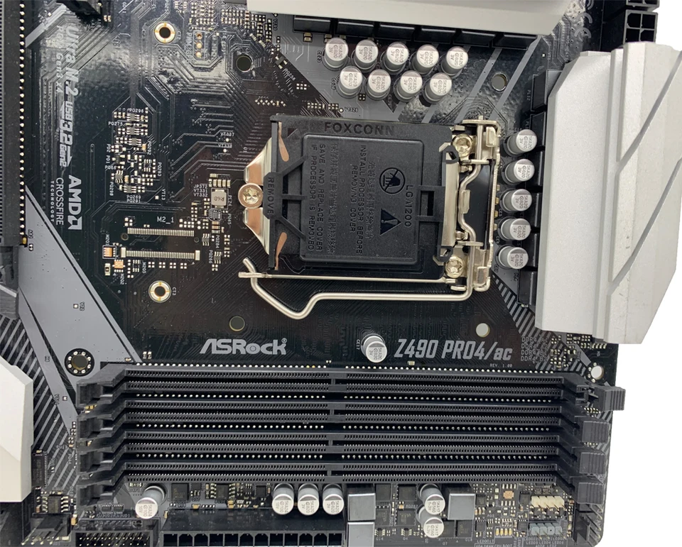 Z490 LGA 1200 Motherboard ASROCK Z490 PRO4/AC CPU For i5-10400/F