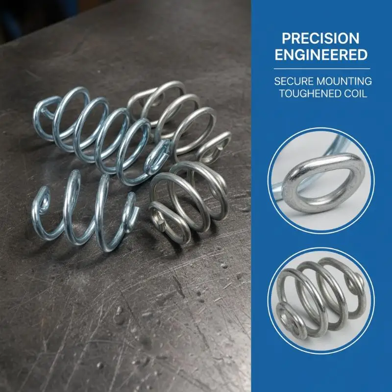 New 2Pcs Bicycle Electric Bike Seat Cushion Shock Absorption Compression Spring Wire 4MM Galvanized Steel Duty Drum Spring