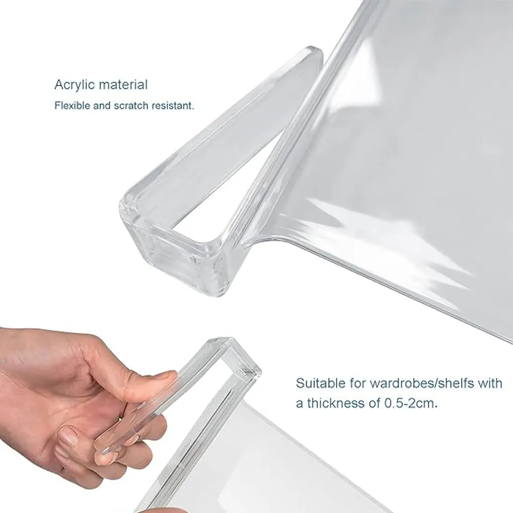 2 2pcs set Save Space With Closet Shelf Dividers Effortlessly Maximize Storage Capacity Strong