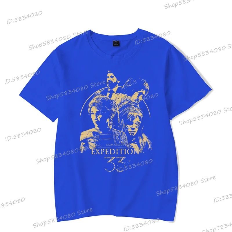 Neues T-Shirt Clair Obscur: Expedition 33, Game-Fans, kurzärmelige Oberteile, Sommer-Männerkleidung, Gaming-Bekleidung, Gamer-Grafik-T-Shirts