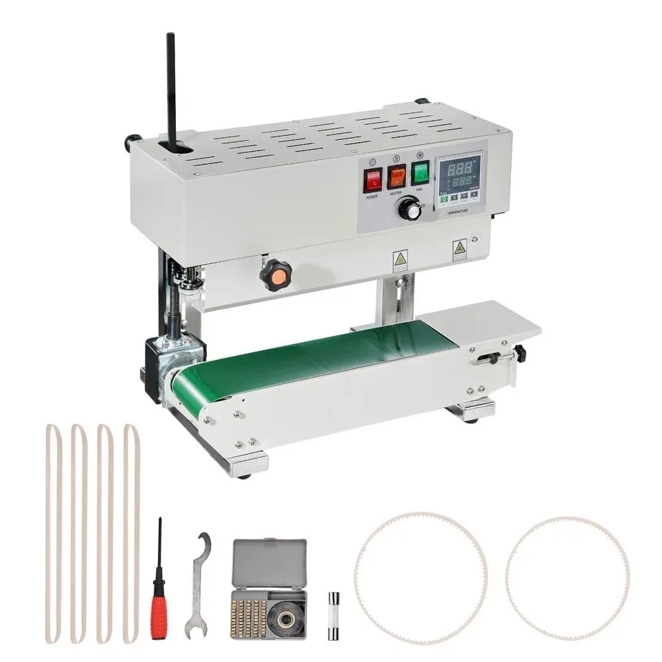 

Continuous Band Sealer 600W Vertical Bag Sealing Machine +4 Teflon Belts
