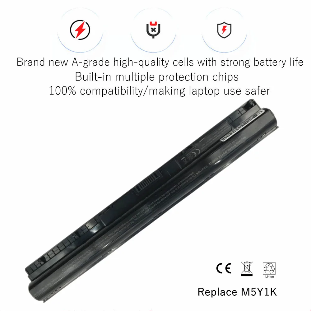 M5Y1K Laptop Battery For Dell Inspiron 14 15 3000 5000 3458 3451 3551 3552 3567 5451 5455 5458 5459 K185W WKRJ2 GXVJ3 HD4J0