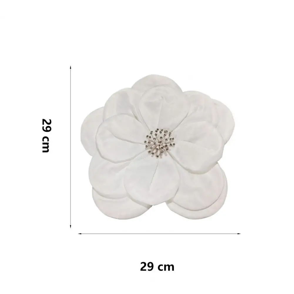 Women Flower Corsage Elegant 3d Flower Rhinestone Sweater Dress Blouse Decor Diy Stitching Patch Clothing For Wedding