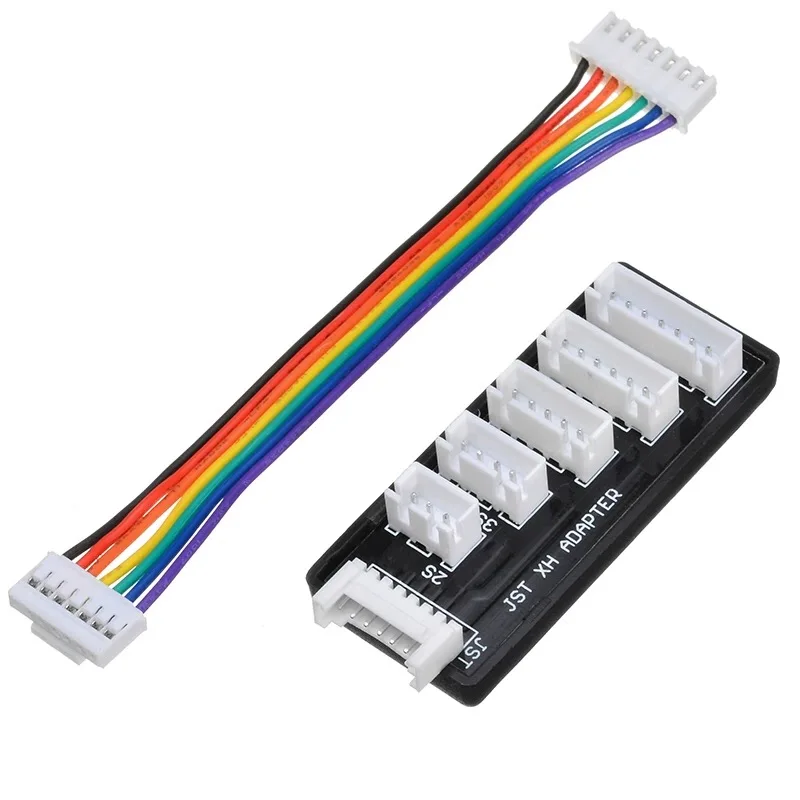 1Pc XH2.54 2-6S Balance Charging Extension Board JST-XH Adapter Q6 Q8 D6 PRO Patch Panel cable LiPo Battery Charger