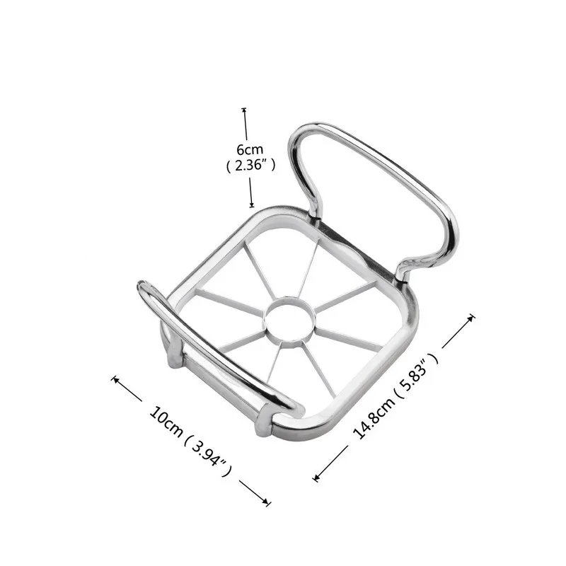 LMETJMA 5 in 1 Apple Cutter Slicer Stainless Steel Vegetable Fruit Shredders Manual Potato Chips Cutter Strip Chopper KC0024