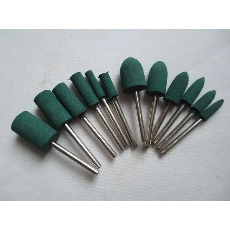 12pc 4mm-12mm Rubber Point Abrasive Polishing Wheel Rotary Dremel Grinding Accessories