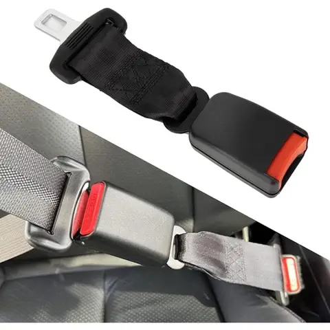 Car Universal Safety Belt Seat Belt 23-36CM Extension Plug Buckle Seatbelt Clip Adjustable Extender Car Truck Accessories