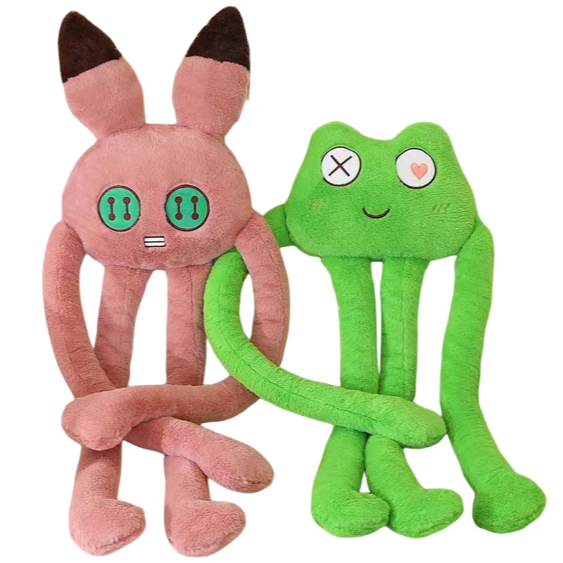 

Giant Simulation Frog/Rabbit/Cat Plush Stuffed Toy Soft Long-Legged Monster Animal Pillow Kids Girls Christmas Halloween Gifts