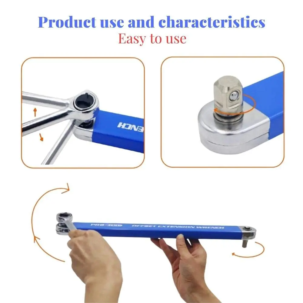 U50-High-Carbon Soquete De Impacto De Aço, Chave De Extensão De Deslocamento, Chave De Catraca Quadrada, 15.4in, 1 in, 4in, 3 in, 8in, 1 in, 2in