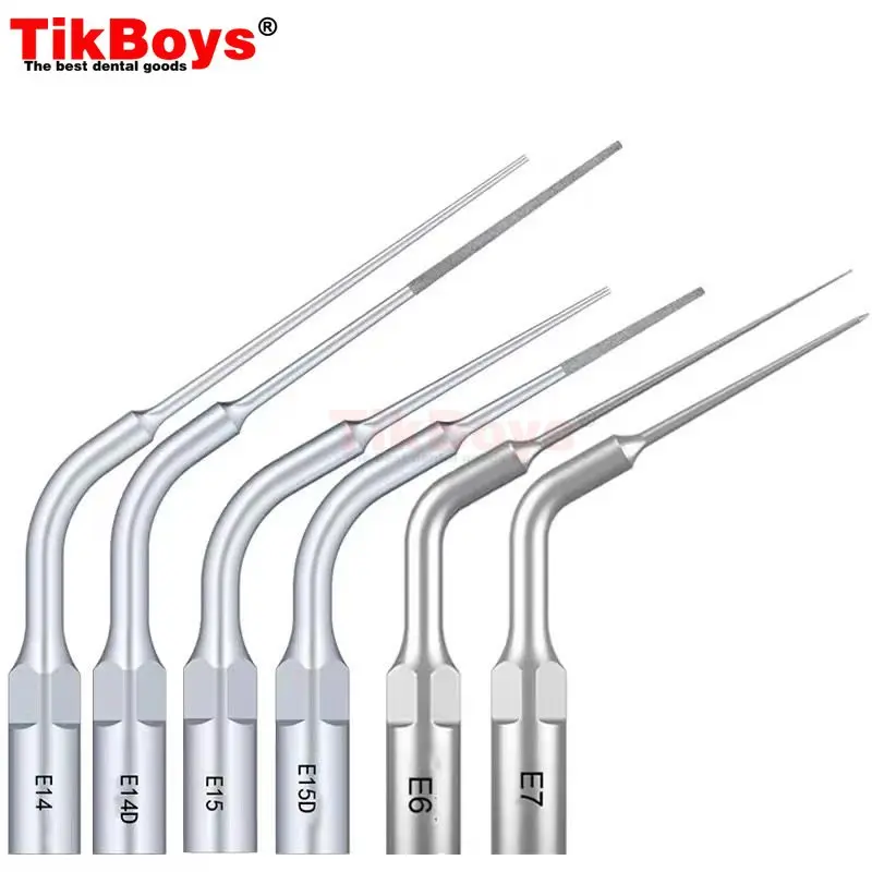 Dental Endodontic Ultrasonic Tip Kit E6 E15 E60 Root Canal Irrigation Broken File Removal For Woodpecker EMS Scalers Handpiece