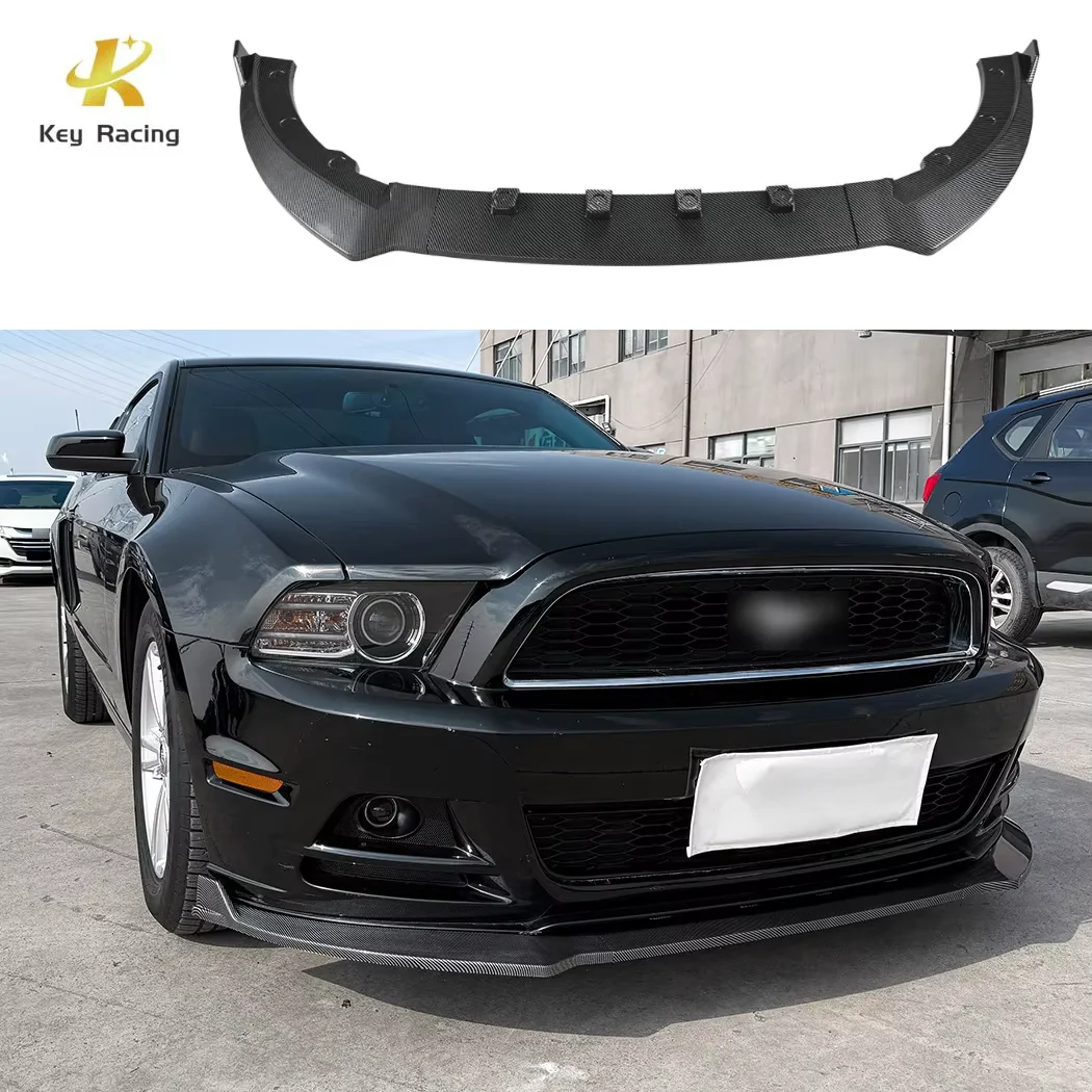 Suitable for Ford Mustang MK5 2013-2014 Upgrade Car Front Bumper Lip Chin Splitter Canard Protector Exterior Modify Accessories