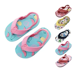 Summer Boys Girls Sandals Casual Children Kids Shoes Rubber Breathable Soft Open Toe Beach Sandals Cute Flip Flops Shoes