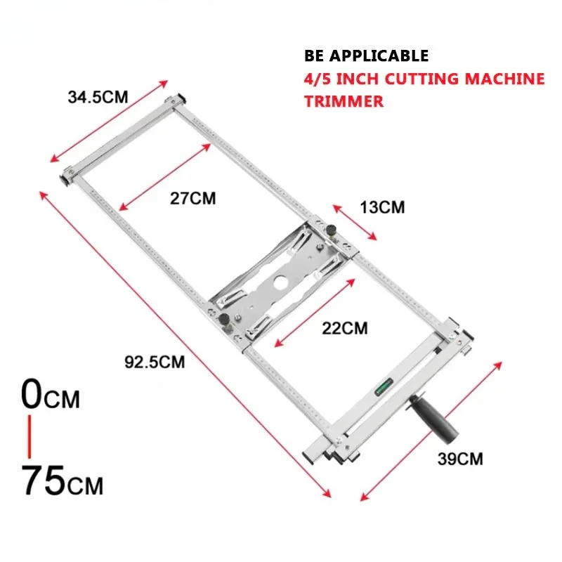 Small Woodworking Trimming Machine, Edge Guide Positioning Board Electric Circular Saw Tool