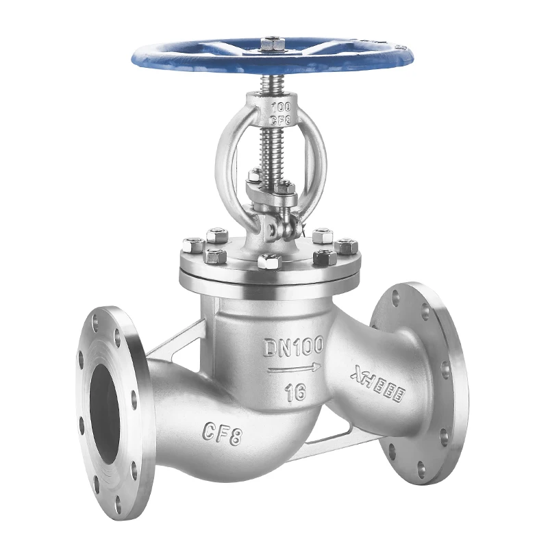 Industrial Price Stainless Steel Stop Valve Steam Water Compressor Control Pipe Fitting Flange Globe Valve Shutoff Valves