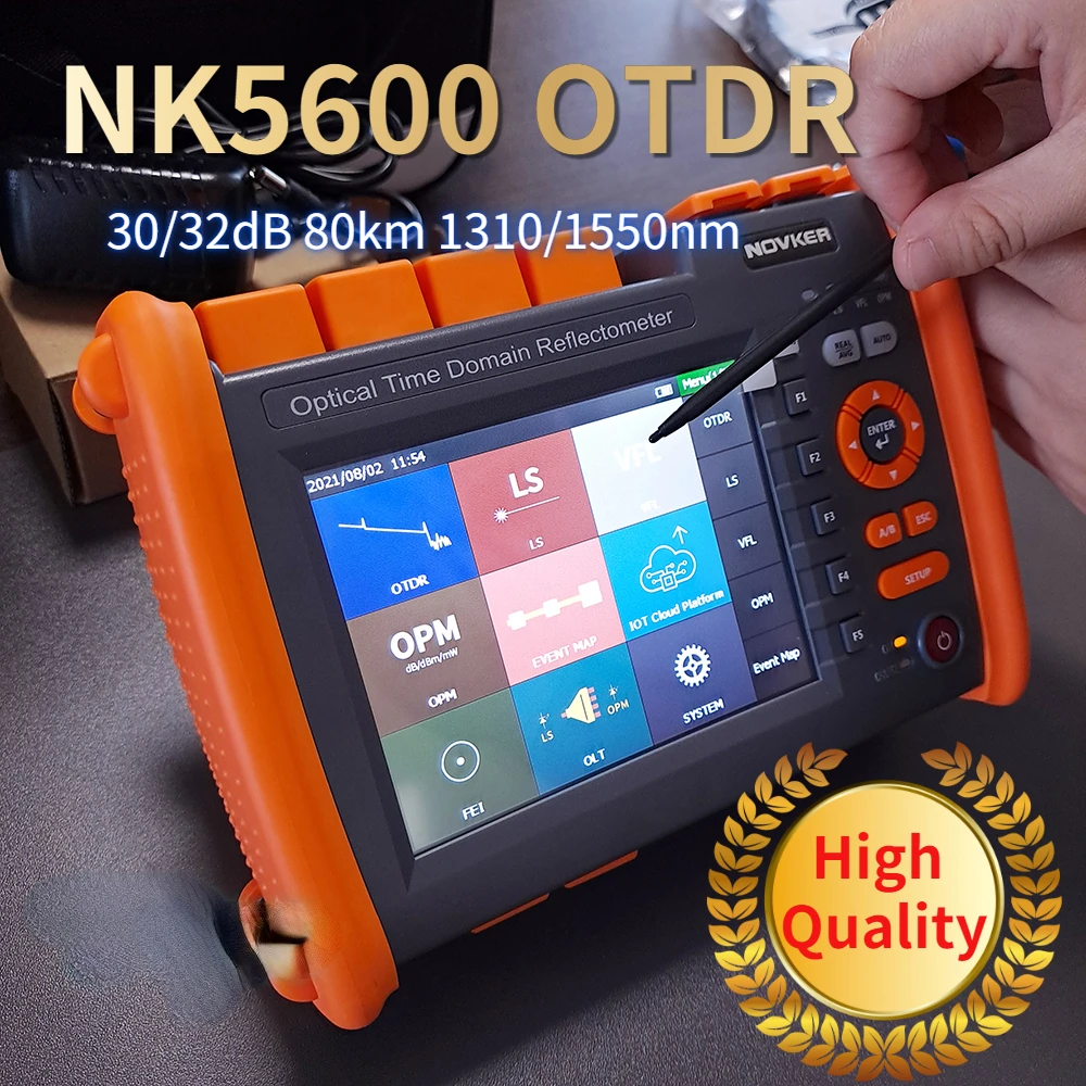 

High Quality OTDR 30/32dB 1310/1550nm NK5600 OTDR With VFL OPM Light Source 80km NOKER Fiber Optic