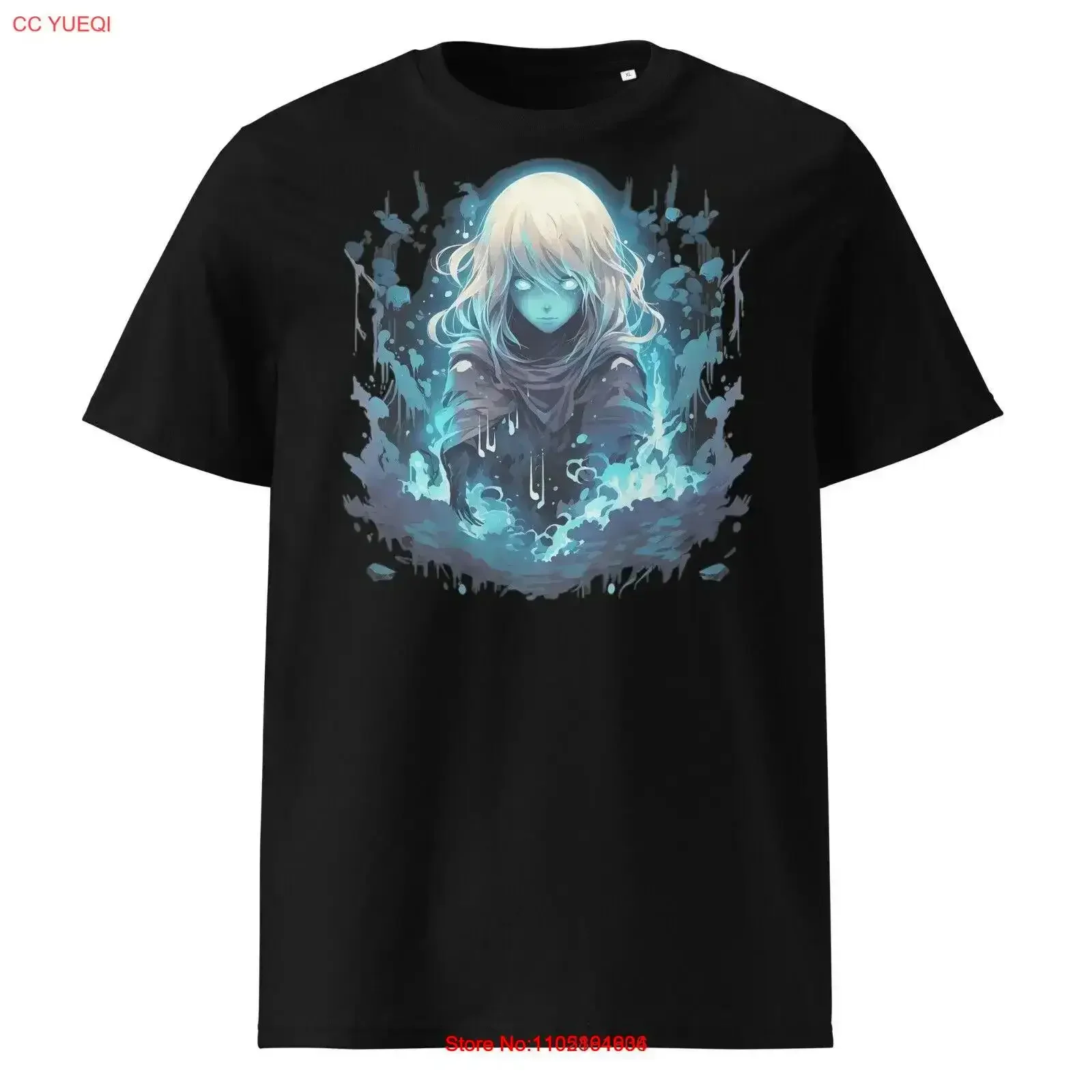 

Мужская классическая футболка Asashi Curious Things с привидениями, винтажная стираная уличная одежда, дышащий универсальный топ для повседневной носки