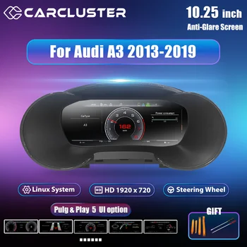 10,25-calowy panel LCD Carcluster do Audi TT Audi A3 S3 8P 8V 2008-2013 2014-2020, prędkościomierz, wirtualny kokpit 10 best sales wirtualny kokpit audi a3 - №10