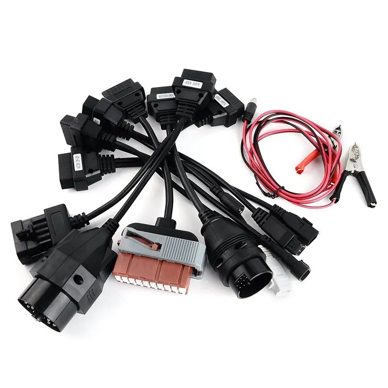 OBD OBD2 OBDII Car Code Reader Cable Connect Adaptors 8pcs Diagnostic Interface KITS